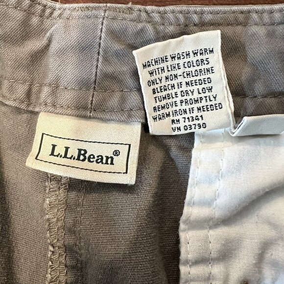 LL Bean Cargo Pants 6 Petite Womens Beige Cropped Outdoor Hiking - Picture 8 of 10